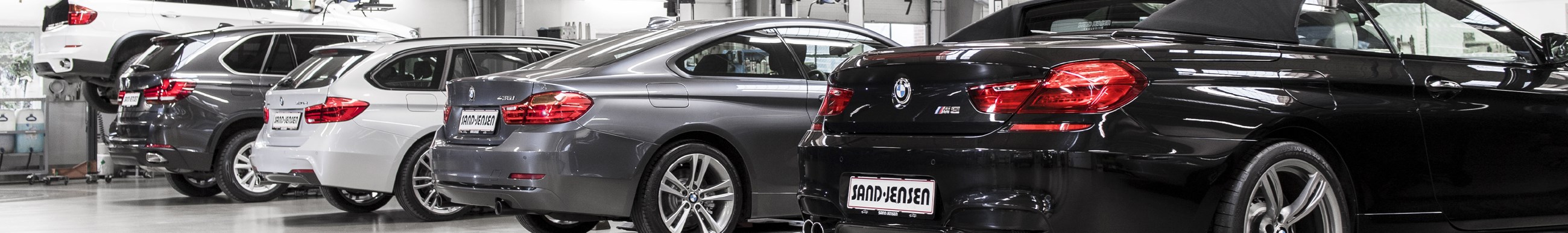 BMW-Fahrzeuge im Autohaus Sandjensen